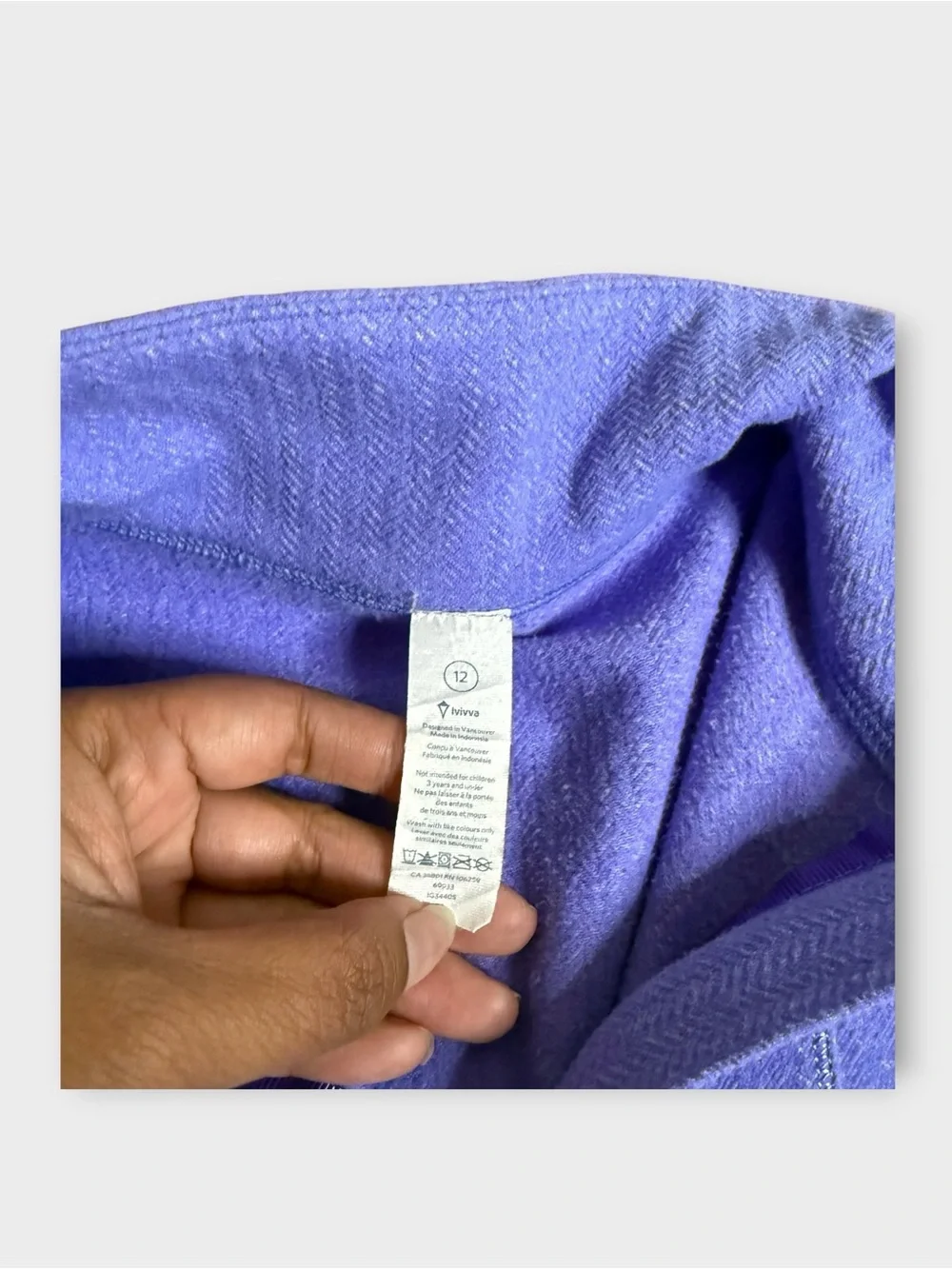 Ivivva by Lululemon Purple Glow and Go 1/2 Zip Pullover
